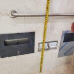 Confirming Grab bar mounting heights.