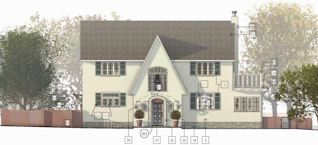 Claremont House North Elevation