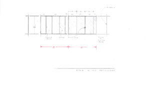 2702 Sierra Towers Paneling MAST Sketch 2 Hand drawn sketch of ash paneling at 2702 Sierra Towers.